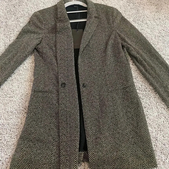 Seventy Sergio Tegon New Gold Striped Blazer Womens Black Size Medium NWT - Picture 7 of 11